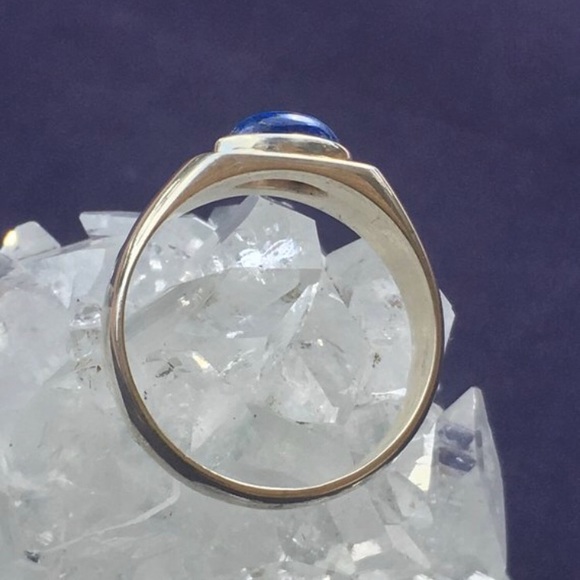 🙌🏾 Handmade Lapis Lazuli 92.5 Silver Ring - Picture 4 of 5
